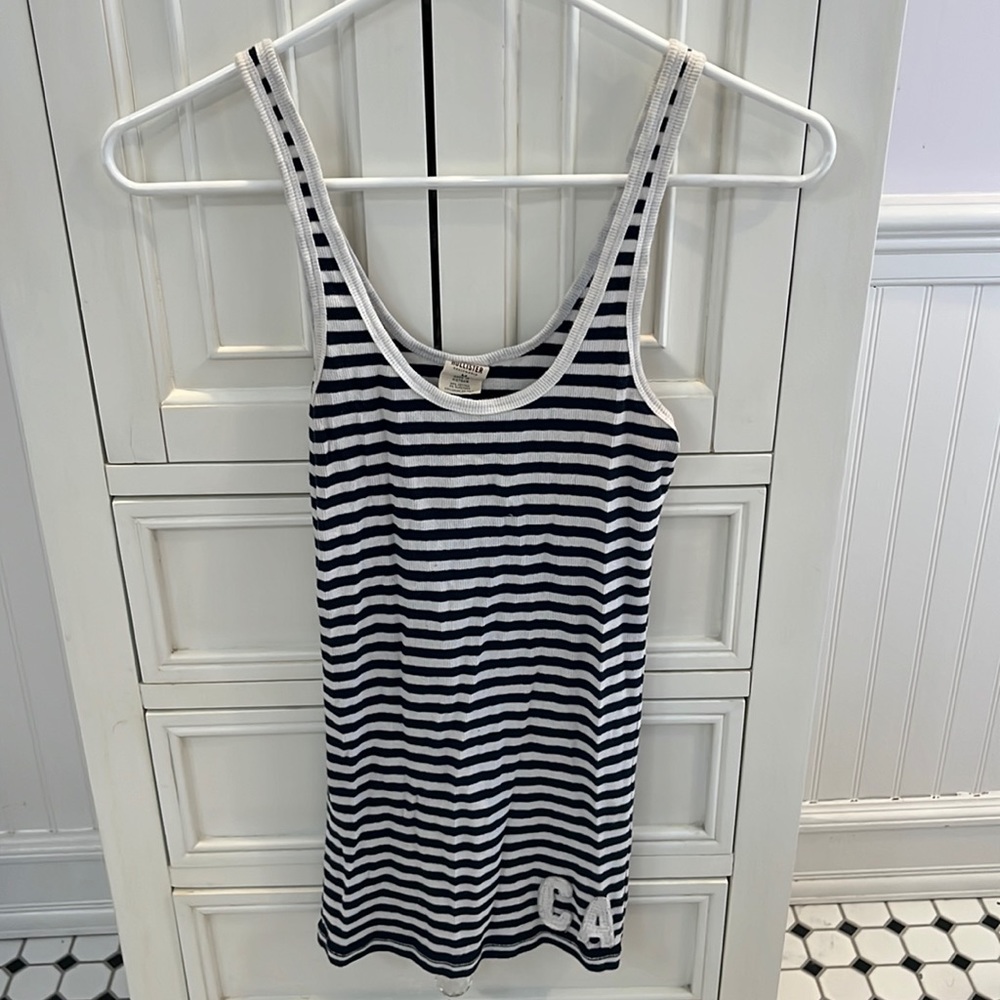 Hollister Navy & White Striped Tank
